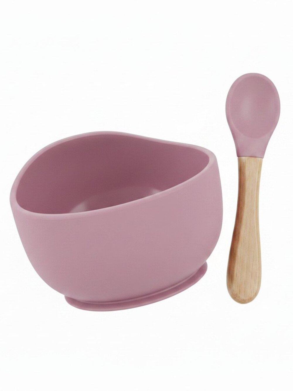 Lila & Jack 2PC Silicone Bowl & Spoon Feeding Set Pink